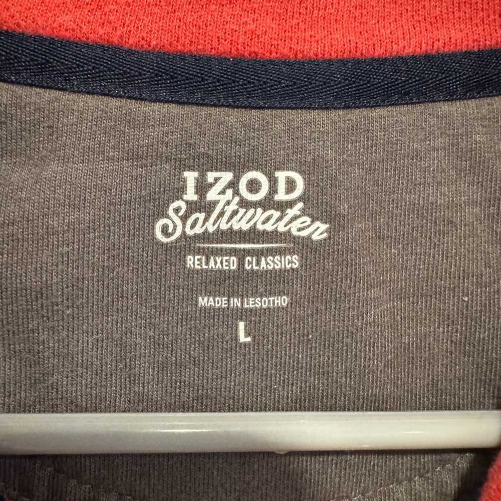 Men’s Izod Saltwater Quarter Zip Sweater - Picture 4 of 4